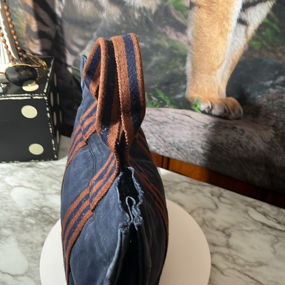 HERMES Fourre Tout PM Navy Canvas GUC - Picture 6 of 14